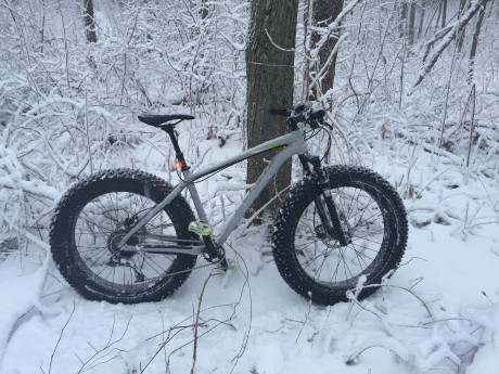 Specialized fatboy trail in snow 